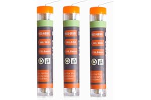 TOWOT Lead Free Solder Wire with Rosin Core, 3 PCS (0.8 mm/10 g) Tin Lead Rosin Core Flux Iron Welding Tool for Electrical Soldering