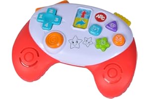 Simba- ABC Game Controller/spielt über 20 Verschiedene Töne Tiergeräusche und-melodien 104010017 Joue Plus Sons et mélodies différents, Multicolore, Grand