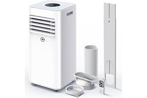 KGOGO Mobile Klimaanlage,Klimagerät Mobil,9000 BTU 3-in-1-Tragbare Klimagerät,Luftentfeuchter,Kühlgebläse,mit Digitalanzeige & Fernbedienung,für Räume bis zu ca 25m² [Energieklasse A]