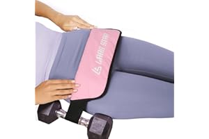 LARA STAR Ceinture de poussée de hanche, ceinture de fessier pour la poussée des hanches, coussin de ceinture pour musculation des fessiers avec haltères et kettlebells pour les fentes, les squats inversés