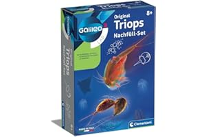Galileo Lab – oryginalny zestaw uzupełniający Triops, hodowla i obserwacja raków prehistorycznych, zabawka dla dzieci od 8 lat, biologia w dotyku, dla małych badaczy Clementoni 69935