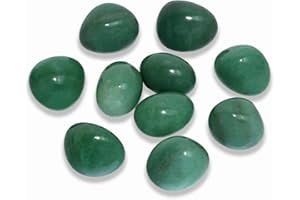 Nvzi 10 Packungen Aventurin Stein, Handschmeichler Stein, Kristalle Heilsteine, Gepolijste Trommelstenen, Chakra Steine, Trommelsteine Mischung, Halbedelsteine Mischung, Glückssteine für Kinder