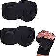 QXCFTW 4Pcs Boxing Wraps, 5 Meter Boxing Wraps Men, Hand Wraps, Wraps Boxing, Hand Wraps Boxing, Stretch Boxing Wrap, for Men & Women, Kickboxing Martial Arts, Combat Sports