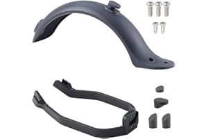 Coolty Rear Fender, Rear Fender Bracket for Xiaomi M365 / M365 Pro Scooter Replacement Accessory with Screws and Screw Caps