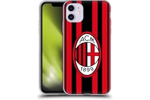 Head Case Designs Licenza Ufficiale AC Milan Home 2021/22 Kit Crest Custodia Cover in Morbido Gel Compatibile con Apple iPhone 11