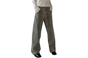 C'EST TT Baggy Jeans Damen Jeans Hose mit Hoher Taille Y2K Style Streetwear Hose Casual Baggy Vintage Denim Hose Freizeit Loose Trendy Cargo Jeans Schlupfjeans Jeans Freizeithose Straight Vintage Denim Hose