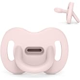 Suavinex, All Silicone Pacifier, for Babies 6/18 Months, with Physiological Teat Sx Pro, Super Soft and Flexible, Ideal for S