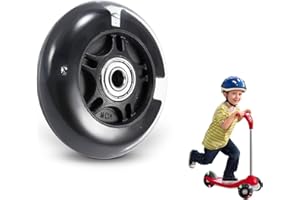 DEECOZY Scooter Replacement Wheels - Led Flash, 80MM, Maxi Micro Skate Wheels With Rear Roller Lights, ABEC-7 Bearings