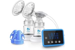 Tire lait Electrique Double, Bellababy Tire-laits avec 4 Modes 9 Niveaux, Fonction de Mémoire, Affichage Haute Définition, Sans BPA (24mm)