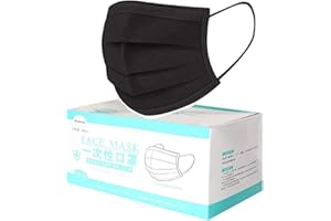 MaNMaNing Protección con Elástico para Los Oídos 50 Unidades 20200723-MANING-NM50 (50, Negro Adulto)