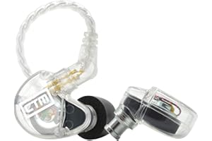 CTM CE110 - Auriculares con cable Pro Isolating Single Driver de Clear Tune Monitors con revestimiento de titanio, controlador dinámico, cable desmontable, monitor de oído de alta fidelidad