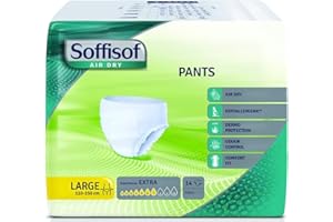 SILC Soffisof Air Dry Pannoloni tipo Pants-Pull-Up, Incontinenza Moderata, Assorbenza Extra per il Giorno, 6 Pacchi da 14 Pezzi, Large
