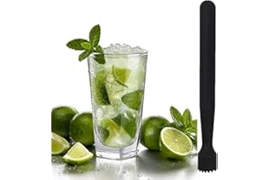 TMRBBesty Muddler Nero per Cocktail,Pestello da Cocktail,Cocktail Muddler,Professionale Pestello da Cocktail,per Creare Deliziosi Mojito e Altre Bevande a Base di Frutta