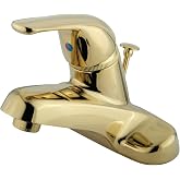 Kingston Brass KB542B Chatham Tek Kollu 10 cm Merkezli Banyo Bataryası, Cilalı Pirin&ccedil;