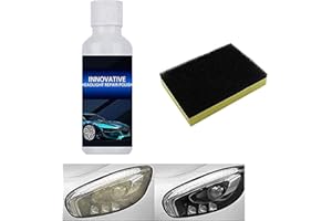 NIHEXO Innovative Car Headlights Polish Repair Fluid Liquid, Car Headlight Repair Fluid, Car Headlight Restoration Kit, Powerful Advance Headlight Repair Polish, Car Headlamp Repair Fluid Liquid Kit (1 Pcs)