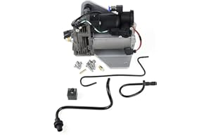 TGKUKNOB Air Suspension Compressor Pump + Relay LR015303 LR023964 LR045251 - Compatible with Discovery 3, Discovery 4, Ran-ge Ro-ver Sport 2005-2014 (AMK system)