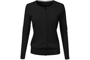 CHENSIYU Strickjacke Damen Cardigan Elegant Einfarbig Kurz Strickmantel Pullover Herbst Winter Strickpullover Jacke mit Knopf