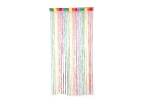 smilegirl String Door Curtain Fly Insect Bug Screen String Doorways Divider Glitter Retro Tassel Doors Doorways Dividers Window Curtain Panel Party Decorations (Rainbow)