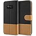 Produktbild BEZ® Galaxy S8 Hülle, Handyhülle Kompatibel für Samsung Galaxy S8, Handytasche Schutzhülle Tasche Flip Case [Stoff BEZ®ug und PU Leder] mit Kreditkartenhaltern - Schwarz