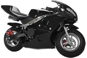 TINYSIRY Gas Pocket Bike,49cc 2-Stroke Mini Motorcycle with Dual Headlights,Strong Power Pocket Motorbike Gas Motorcycle for Boys Girls Gifts