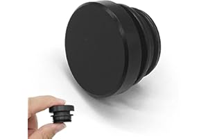 PHIOMUUE Car Cigarette Lighter Socket Cover,Car Cigarette Lighter Plug Dustproof Cap,Aluminum Car Lighter Cover Waterproof Interior Accessories for Most Vehicles Boats (Black)