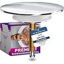 Bouchon De Baignoire Doré 72 - Doré - En Laiton Avec Double Joint