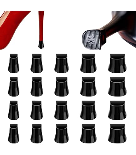 16 Paires De Protecteurs De Talons Hauts STARVAST - Caoutchouc Antidérapant, 4 Tailles, Noir Et Blanc