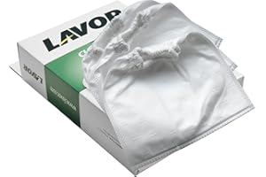 Lavor Juego de 3 filtros de tela para aspiradora Joker y Ashley 111, Ashley 411, Ashley 901, Ashley 1000 Premium/Evo/Prime, para aspirar polvo o ceniza, gris claro