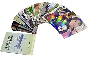 YUTO Jungkook - Juego de tarjetas de fotos láser para niños y niñas