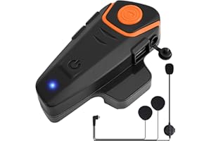MAXTO Motociclo Bluetooth Intercom BT-S2 Comunicazione Wireless (2 Pack) (BT-S2 1 PACK)
