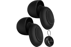 Senner Sleep Öronproppar för Sömn för Sidosovare, Mjuka Silikon Öronproppar mot Snarkning & Buller, SNR 21 dB, EN 352-2, 4 Storlekar XS/S/M/L, Återanvändbara, med Etui