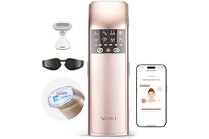 SALLOOT Depiladora Laser IPL, Zafiro de Pantalla Completa de 3℃ frío Pero Indoloro, Tres Impulsos Ultrarápidos, Profesional Depiladora Luz Pulsada, Con Aplicación Inteligente, Trinity iGlow 10