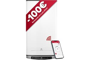 Ariston Velis Evo Dune Dry WiFi 65L multiposition platt vattenvärmare, DRY x2 anti-kalkmotstånd, 25% energibesparing, NF-certifierad, livstids ersättningsgaranti*