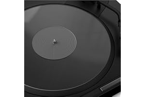 TAKMORK Tappetino per giradischi Slipmat: piatto per giradischi in acrilico Slipmat in vinile per giradischi antistatico più stretto e definito bassi, trasparente