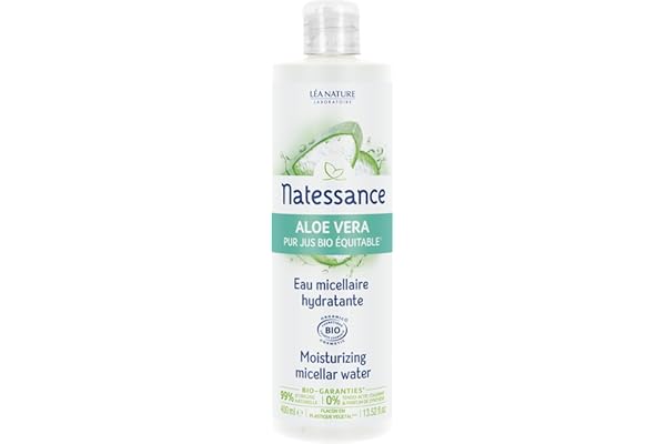 Natessance Aloe Vera eau micellaire hydratante bio 400ml