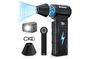 XJUGEZ Elettrico Rimuovi Polvere,4 Velocità Aria Compressa Elettrico con 2 LED&Schermo,Mini Soffiatore a Batteria Portatile come Bomboletta Aria Compressa,130000RPM Air Duster per PC,Tastiera,Auto-04