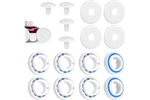 PEUTIER Kit de Reconstruction de Nettoyeur de Piscine, Comprend 8 Roulements à Billes de Roue C60 4 Vis de Roue C55 et 4 Rondelles C64 Nettoyeur de Piscine Pièces de Rechange pour Polaris 280 180