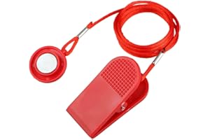 Hynnio Treadmill Safety Key, Universal Treadmill Magnet Security Lock, 28mm Magnetic Shell, Replacement Kit for Sole, Weslo, Weider, Epic, Healthrider (Red)