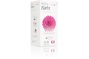 Eco by Naty Tampons with applicator - Normal, 16 tampons. Plant-Based, Vegan, 100% Organic Cotton