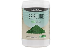 Herbes Et Plantes Spiruline Bio 1000 Comprimés 500 mg