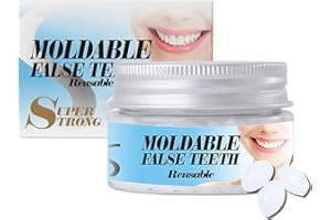 EONFAVE Temporäre Zahnreparaturperlen, Zahnfüllung Reparatur Kit, Zahnreparatur Perlen für Fixierung Füllung Fehlende Gebrochene Zähne, Zahnersatz Provisorischer, Formbare Gefälschte Zähne Zahnfüllmaterial