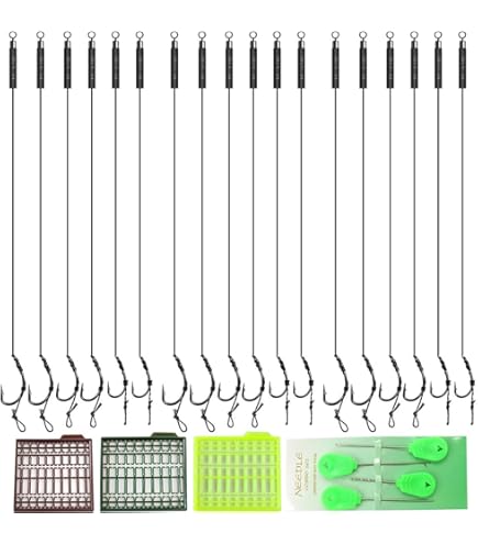 FOX EDGES WIDE GAPE LONG SHANK SPINNER RIG 3 Unid - Arapaima Fishing