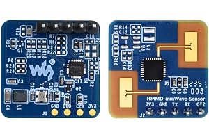 Waveshare Human Micro-Motion Detection MmWave Sensor(2PCS), 24GHz MmWave Radar, Based On SXKMXXX0, Adopts Frequency Modulated