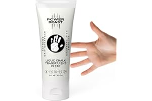 POWER BEAST Magnesio Líquido Transparente, Liquid Chalk Clear, Tiza Líquida, Agarre Extremo para Crosstraining, Calistenia, Halterofilia, Padel, Escalada, Poledance, Tenis, Gym, Gaming.