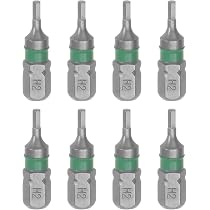 Sourcing Map Sechskant-Schraubendreher-Bit | 1/4 Zoll, 7,6 Cm Länge | Magnetisch, S2 Stahl | Für Bohrmaschinen & Handwerkzeuge