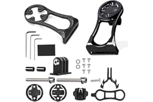 XUZWECP Supporto per computer da bici, supporto a sgancio rapido per Garmin, Wahoo, Bryton, iGPSPORT, BlackBird, Magene, Ciclocomputer, compatibile con gopro,supporto esteso per computer da bici esterno