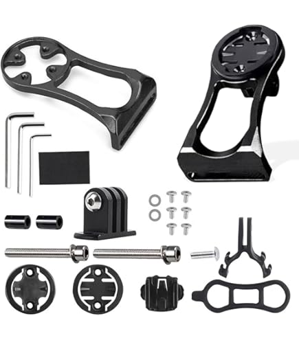 Lot De 2 Supports Avant Pour Compteur Vélo GPS - Compatible Garmin Edge, IGPSPORT, Blackbird, XOSS - Fixation élastique Anti-choc