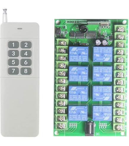 3 Voies On / Off 220v Recepteur Sans Fil Lampe Lumiere Rf In En Ance