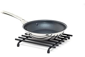 simplywire – Sottopentola – Resistente al calore – Protezione del piano di lavoro della cucina – Quadrato - Nero