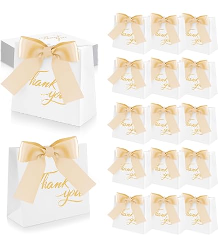 24 Rosa Dankesgeschenktüten Mit Schleifenband – Mini-Tüten Für Partys, Hochzeit & Goodies